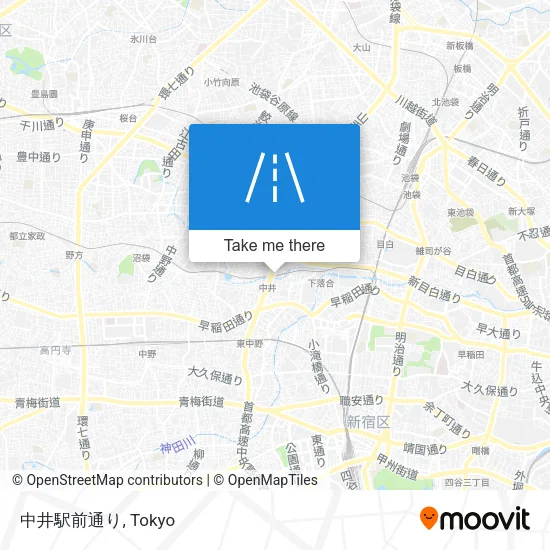 中井駅前通り map