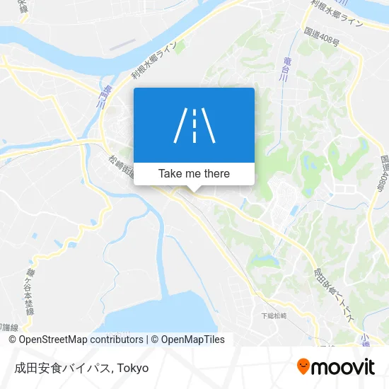 成田安食バイパス map