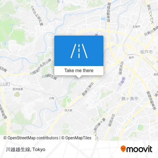 川越越生線 map
