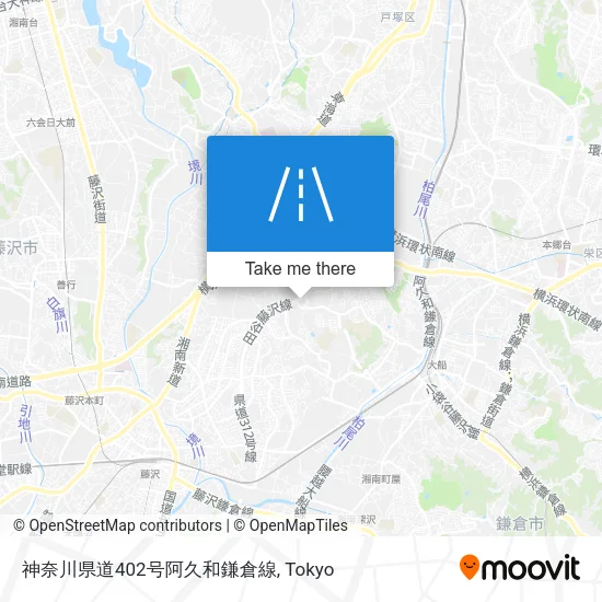 神奈川県道402号阿久和鎌倉線 map