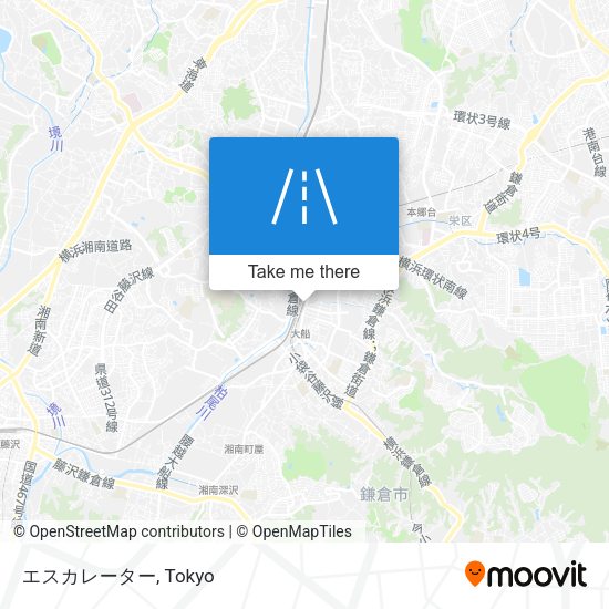 エスカレーター map
