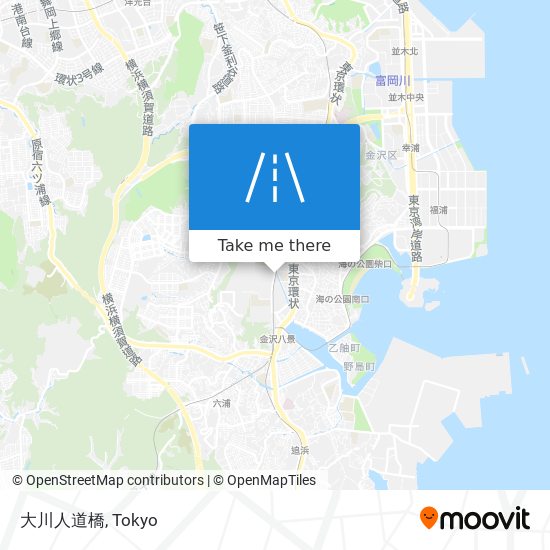 大川人道橋 map
