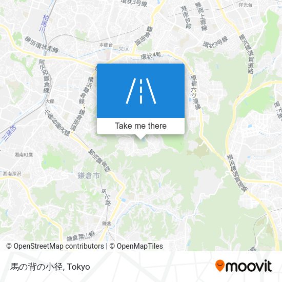 馬の背の小径 map