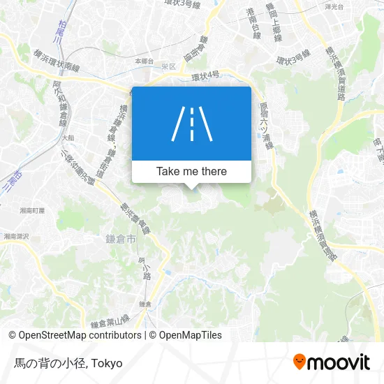 馬の背の小径 map