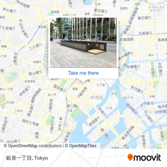 銀座一丁目 map