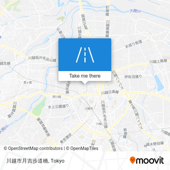 川越市月吉歩道橋 map
