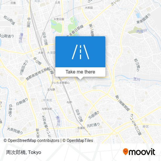 周次郎橋 map