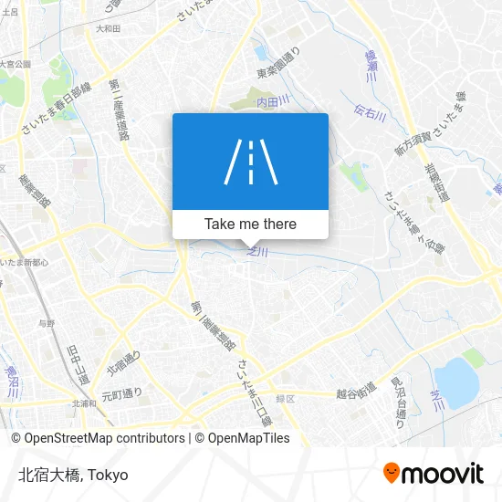 Kitashuku Ohashi Bridge map