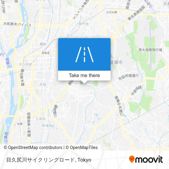 目久尻川サイクリングロード map