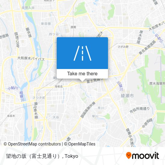 望地の坂（富士見通り） map