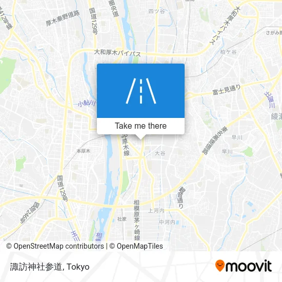 諏訪神社参道 map