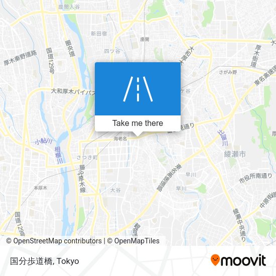 国分歩道橋 map