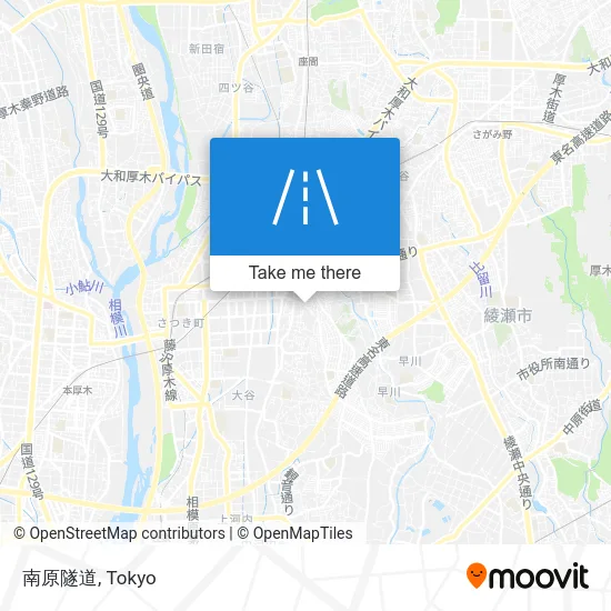 Minami Hara Tunnel map