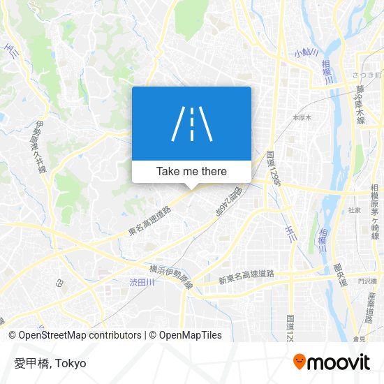 愛甲橋 map