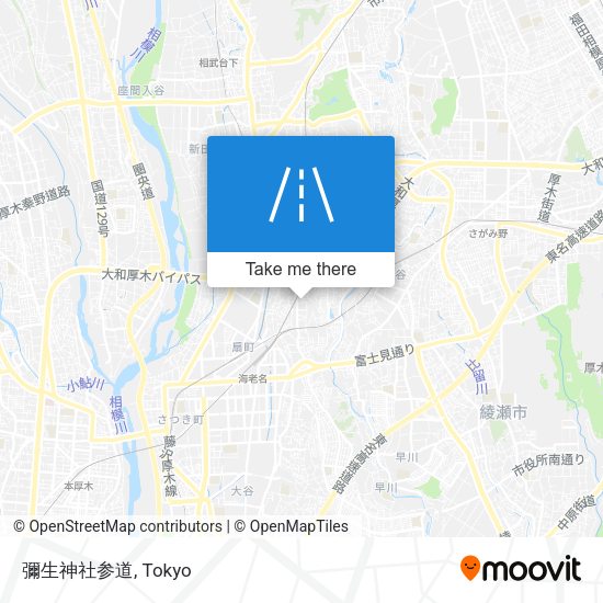彌生神社参道 map