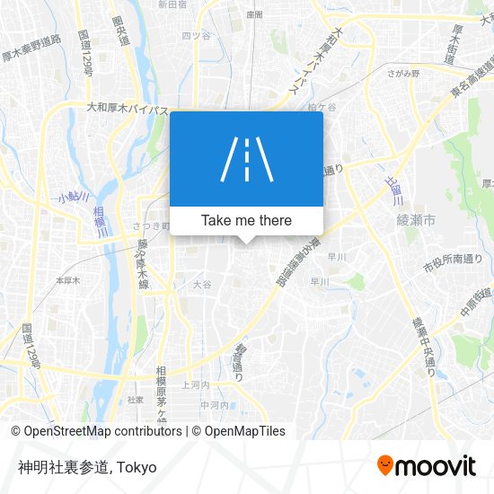 神明社裏参道 map