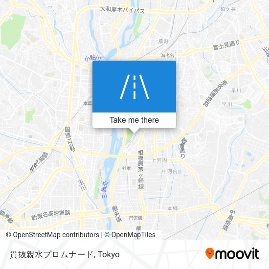貫抜親水プロムナード map