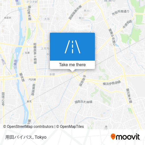 用田バイパス map