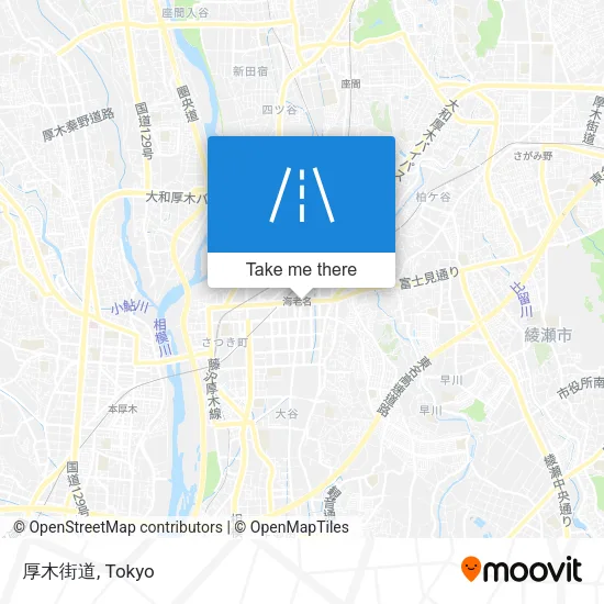 厚木街道 map