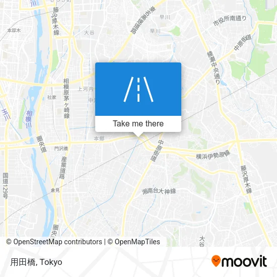 用田橋 map