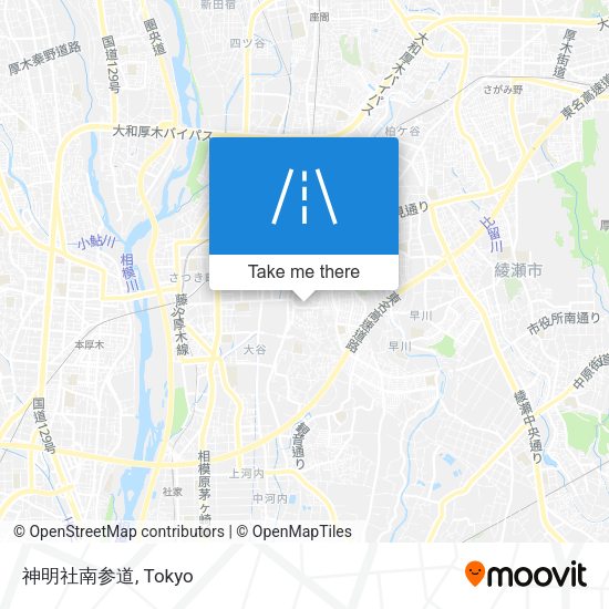 神明社南参道 map