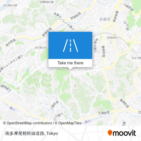 南多摩尾根幹線道路 map