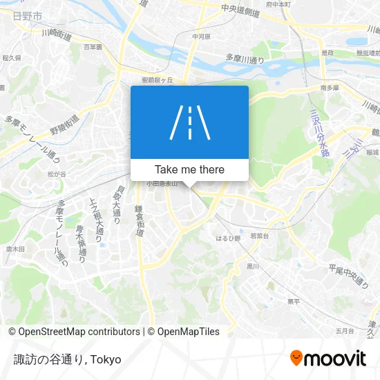 諏訪の谷通り map