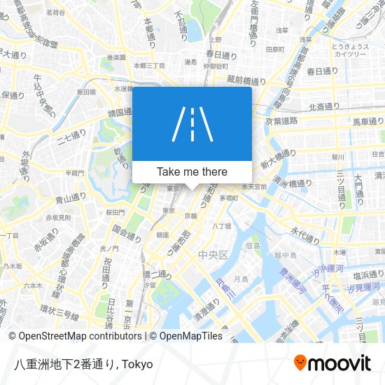 八重洲地下2番通り map
