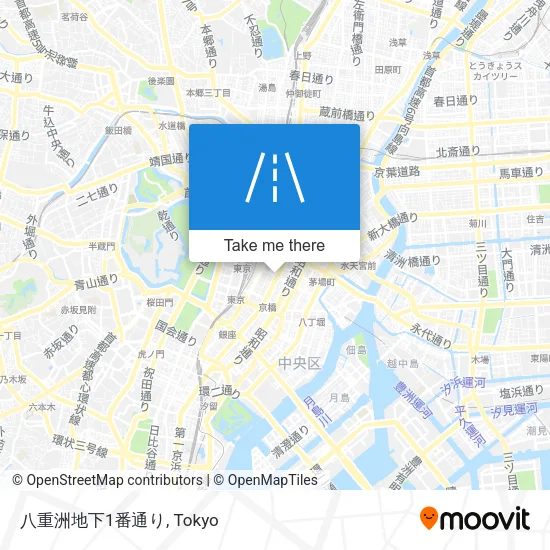 Yaesu Underground First Street map