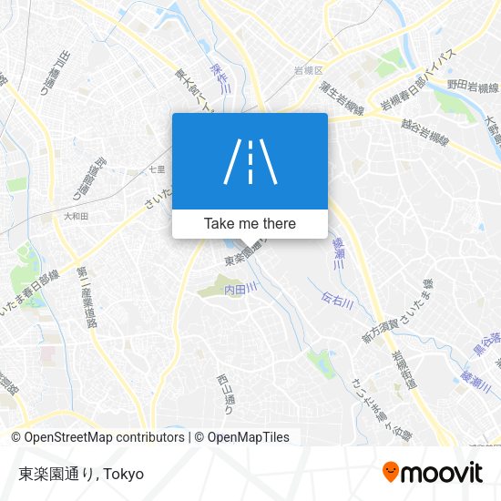東楽園通り map