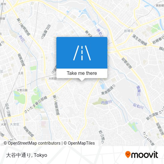 大谷中通り map