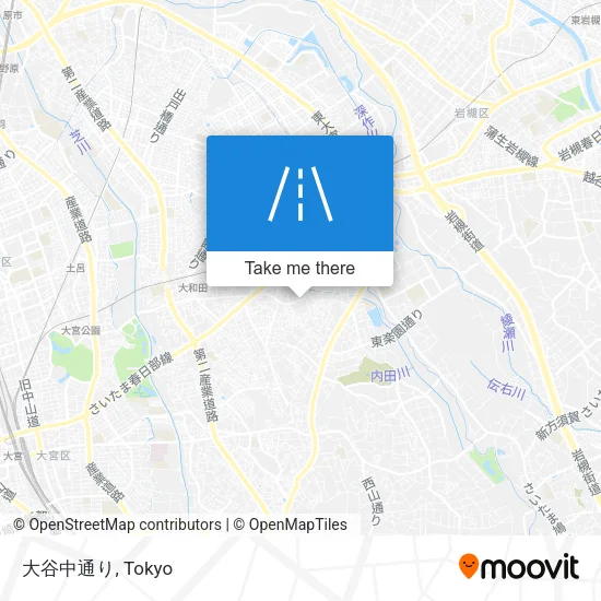 大谷中通り map