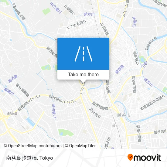 南荻島歩道橋 map