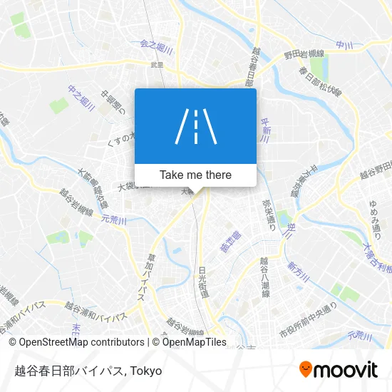 越谷春日部バイパス map