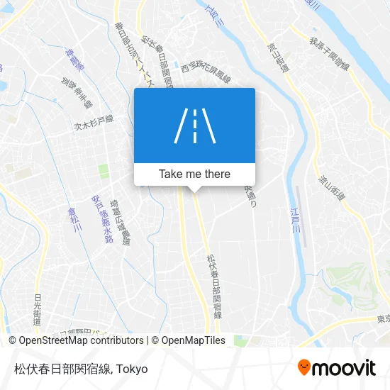 松伏春日部関宿線 map