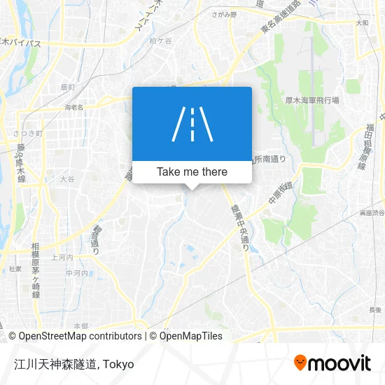 江川天神森隧道 map