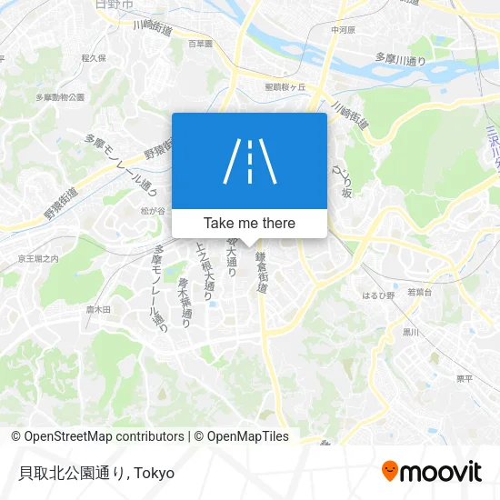 貝取北公園通り map