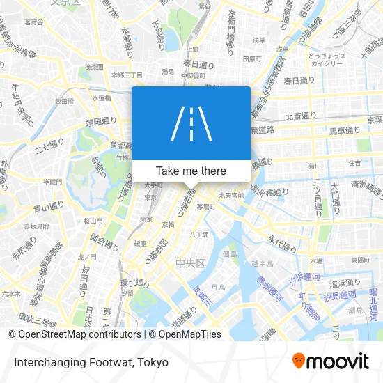 Interchanging Footwat map