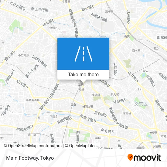 Main Footway map