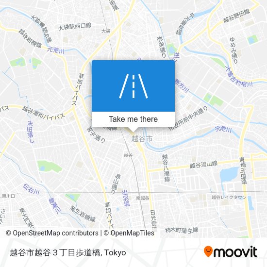 越谷市越谷３丁目歩道橋 map