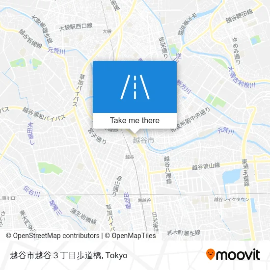 越谷市越谷３丁目歩道橋 map