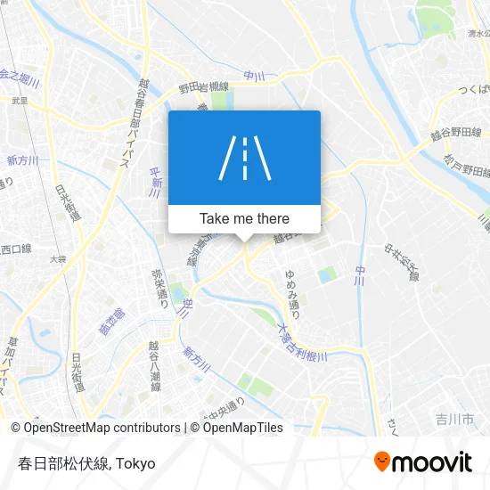 春日部松伏線 map