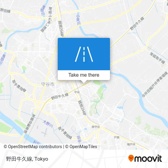 野田牛久線 map