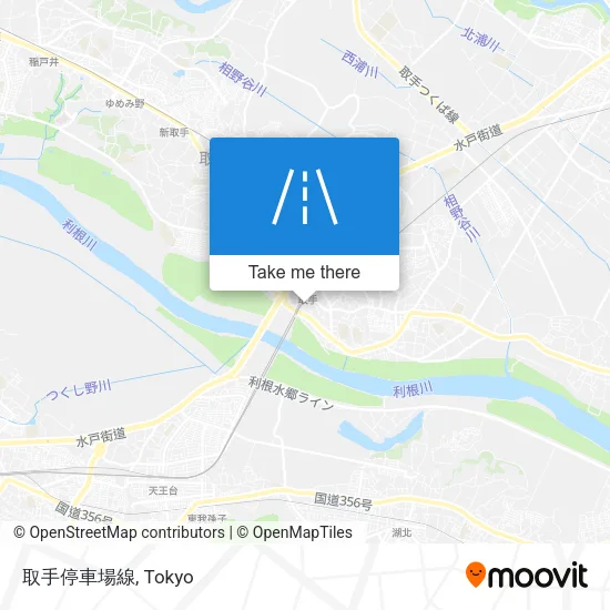 取手停車場線 map
