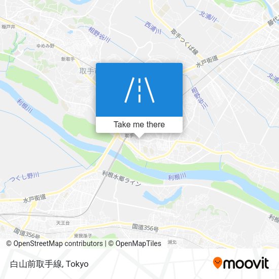 白山前取手線 map