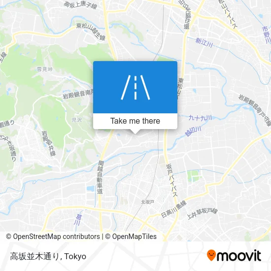 高坂並木通り map