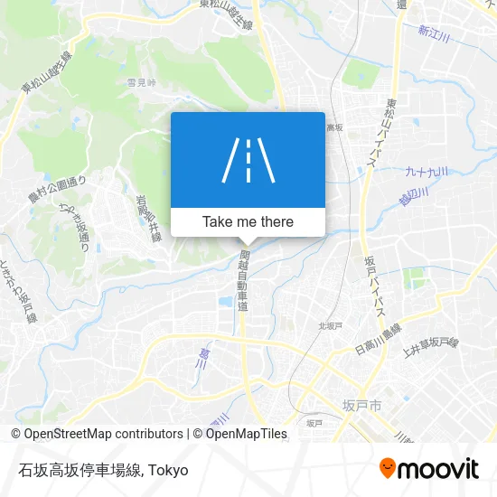 石坂高坂停車場線 map