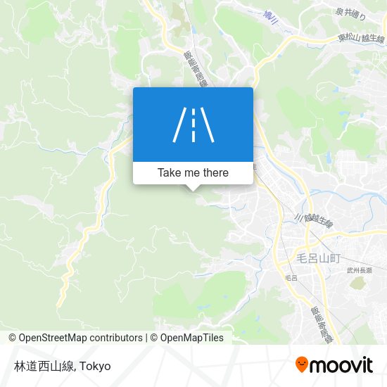 林道西山線 map