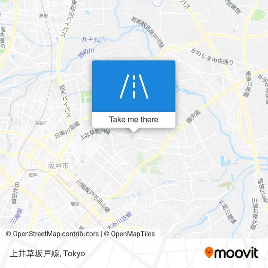 上井草坂戸線 map