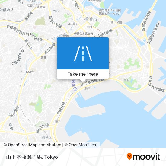 山下本牧磯子線 map